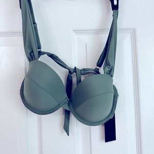 NWT OLIVE BIKINI TOP